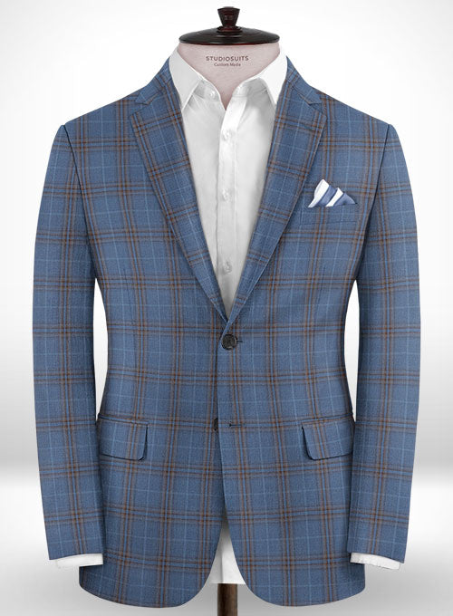 Napolean Tavia Blue Wool Suit - StudioSuits