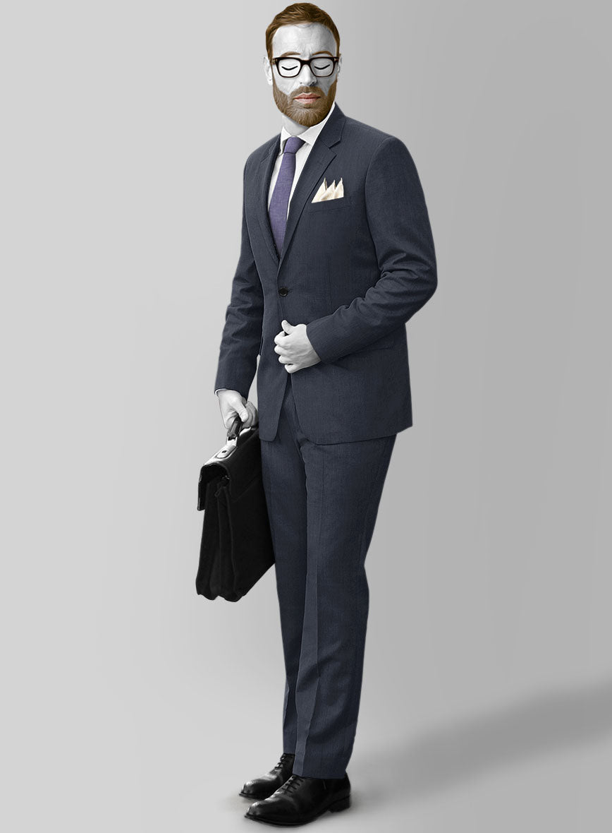 Napolean Timeless Blue Glen Suit - StudioSuits