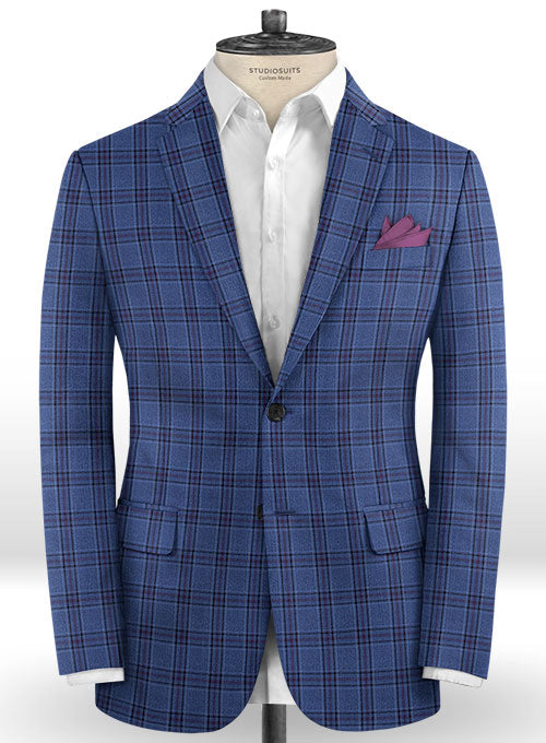Napolean Tizi Royal Blue Wool Suit - StudioSuits
