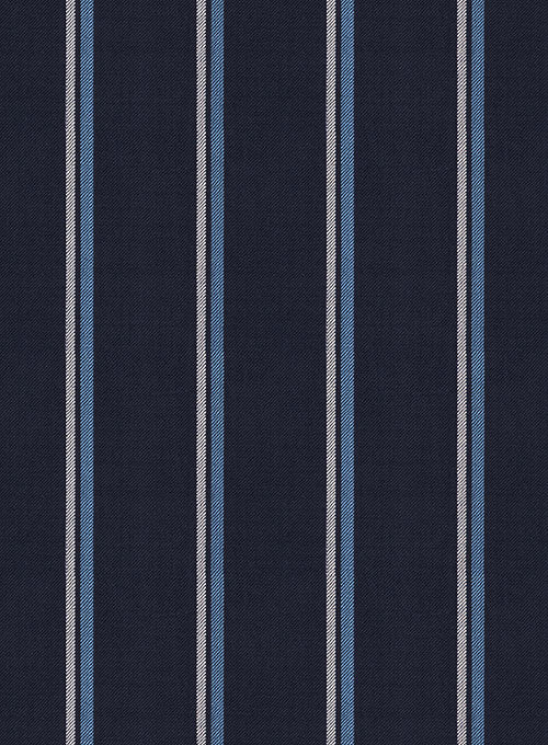 Napolean Vanda Navy Blue Wool Suit - StudioSuits