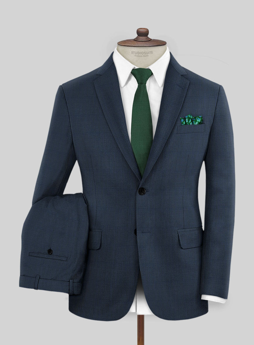 Napolean Vintage Blue Check Suit - StudioSuits