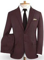 Napolean Wine Wool Suit - StudioSuits