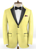 Napolean Yellow Wool Tuxedo Suit - StudioSuits