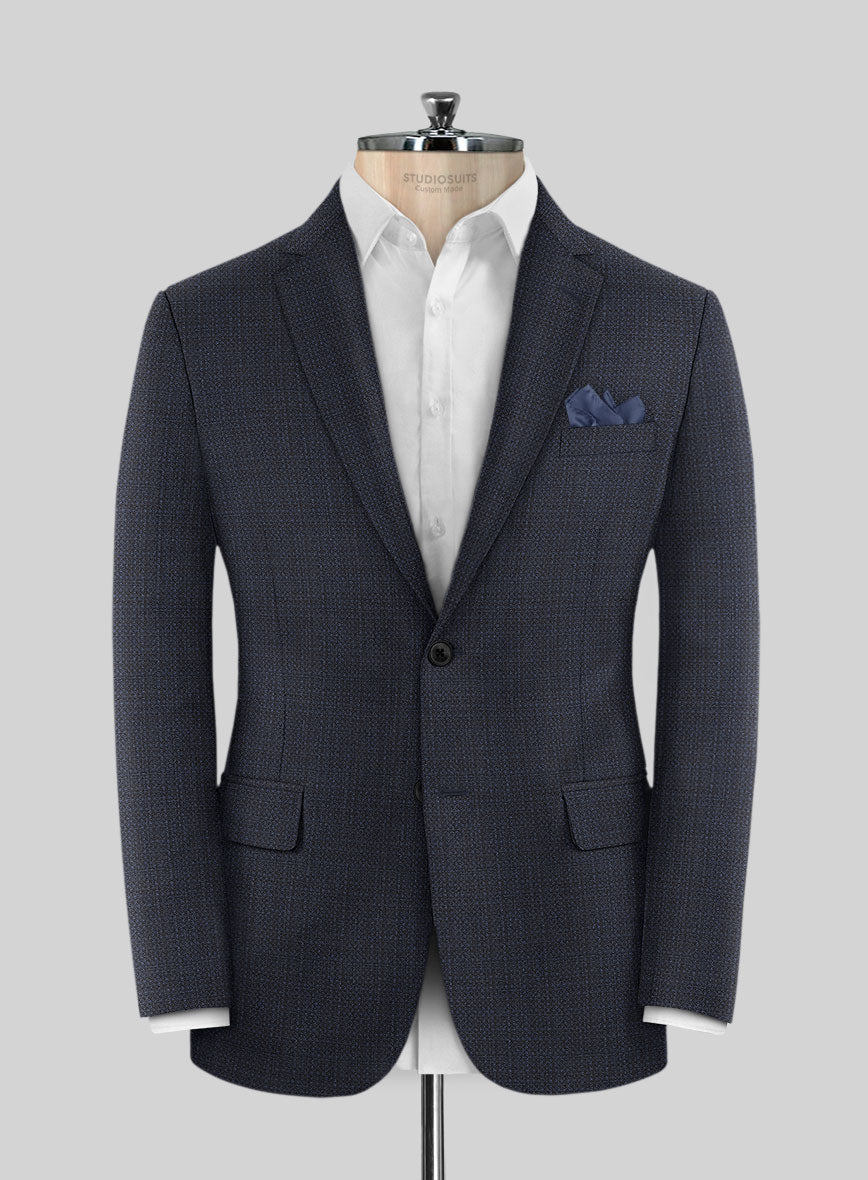 Napolean Retro Navy Wool Jacket - StudioSuits