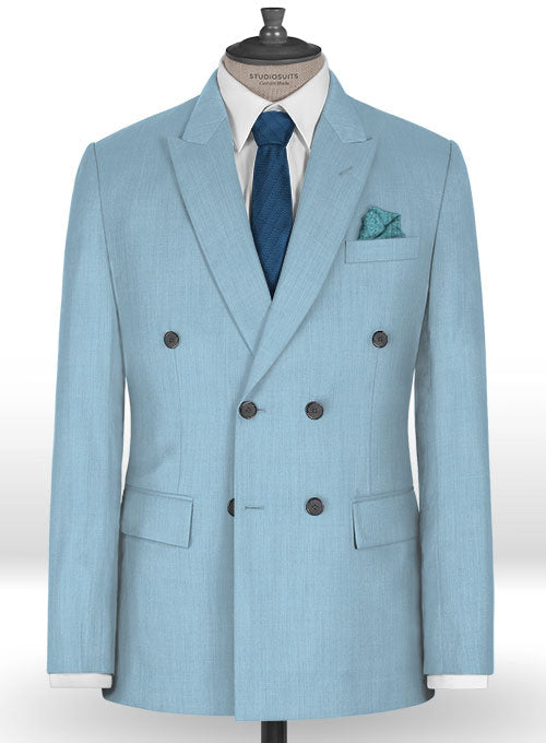 Napolean Taj Blue Wool Suit - StudioSuits