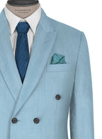 Napolean Taj Blue Wool Suit - StudioSuits