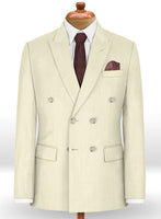 Napolean Light Beige Wool Suit - StudioSuits