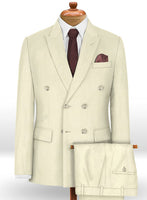 Napolean Light Beige Wool Suit - StudioSuits