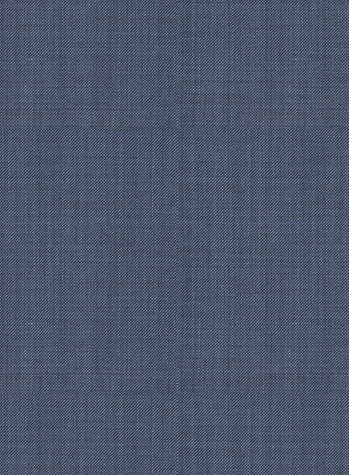 Napolean Sharkskin Slate Blue Wool Jacket - StudioSuits