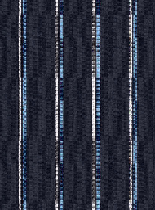 Napolean Vanda Navy Blue Wool Suit - StudioSuits