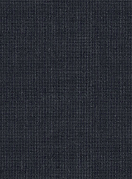 Napolean Matrix Blue Wool Pants - StudioSuits