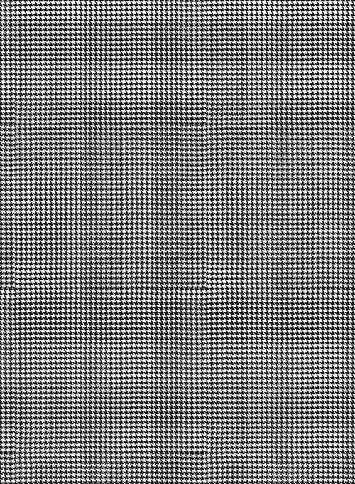 Napolean Mini Houndstooth White Wool Jacket - StudioSuits