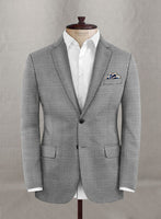 Napolean Mini Houndstooth White Wool Suit - StudioSuits