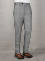 Napolean Mini Houndstooth White Wool Suit - StudioSuits