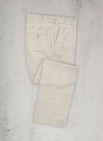 Napolean Muted Beige Wool Pants - StudioSuits