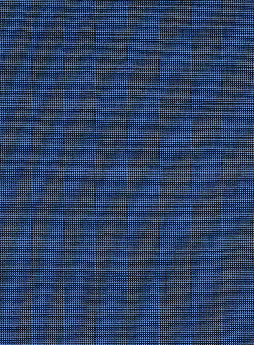 Napolean Nailhead Blue Wool Jacket - StudioSuits