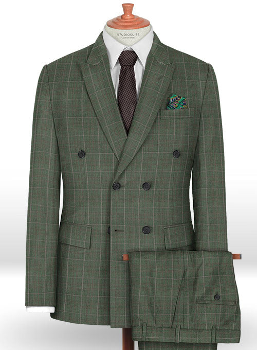 Napolean Nalda Green Wool Suit - StudioSuits