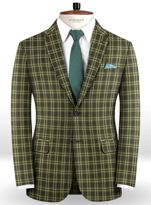 Napolean Poker Green Wool Suit - StudioSuits