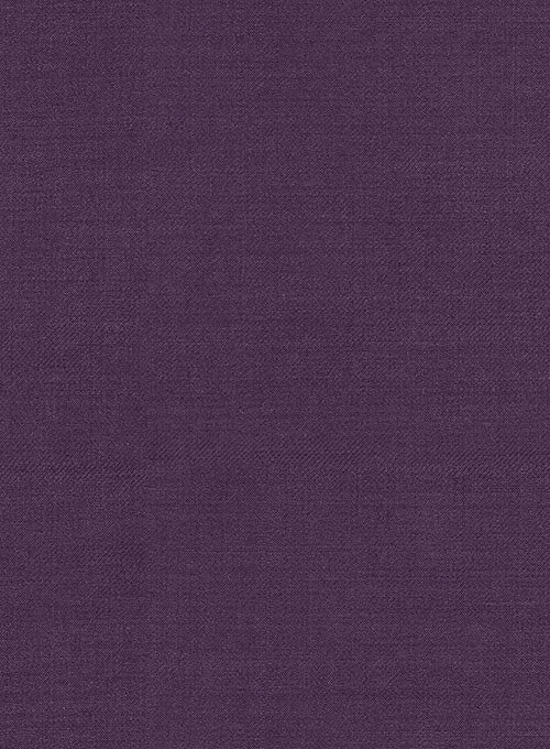 Napolean Purple Wool Pants - StudioSuits