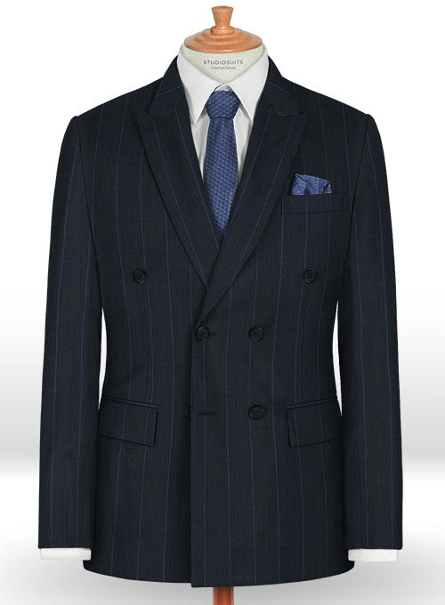 Napolean Rodrio Blue Wool Suit - StudioSuits