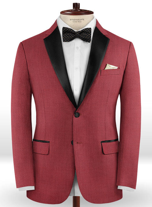 Napolean Rosewood Wool Tuxedo Suit - StudioSuits
