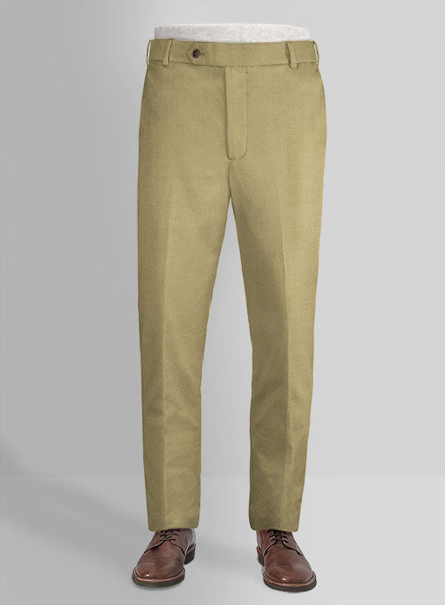 Napolean Sahara Khaki Wool Pants - StudioSuits