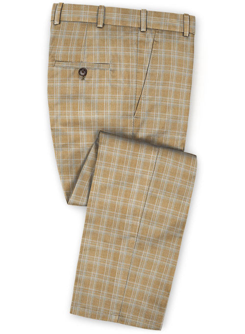 Napolean Spring Brown Wool Pants - StudioSuits