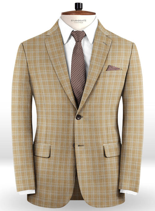 Napolean Spring Brown Wool Suit - StudioSuits