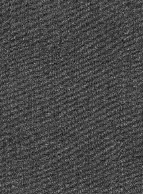 Napolean Stretch Dark Gray Wool Tuxedo Jacket - StudioSuits