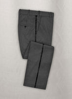 Napolean Stretch Dark Gray Wool Tuxedo Suit - StudioSuits