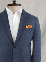 Napolean Stretch Imperial Blue Wool Suit - StudioSuits