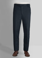 Napolean Stretch Sailor Blue Wool Pants - StudioSuits