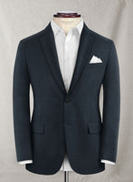 Napolean Stretch Sailor Blue Wool Suit - StudioSuits