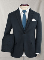 Napolean Stretch Sailor Blue Wool Suit - StudioSuits