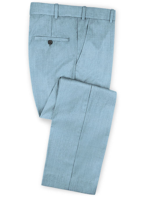 Napolean Taj Blue Wool Pants - StudioSuits