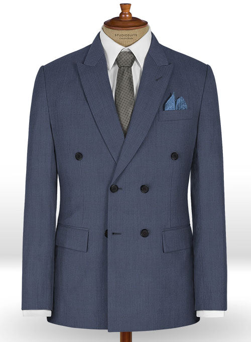 Napolean Tom Blue Wool Suit - StudioSuits