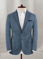 Napolean Tonia Blue Wool Suit - StudioSuits