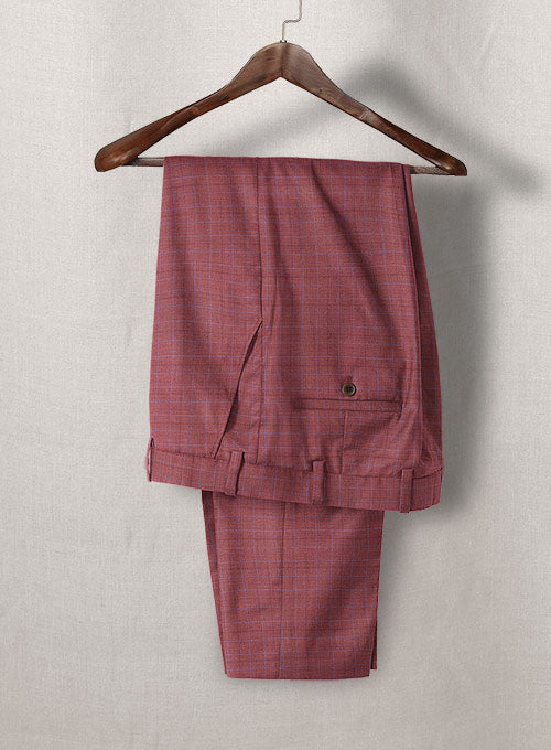 Napolean Tonia Red Wool Pants - StudioSuits