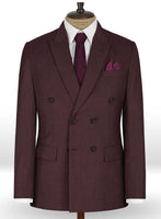 Napolean Wine Wool Suit - StudioSuits