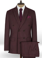 Napolean Wine Wool Suit - StudioSuits