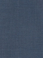 Napolean Slate Blue Wool Pants - StudioSuits
