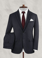 Napolean Windsor Blue Stripe Wool Suit - StudioSuits