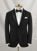 Napolean York Black Wool Tuxedo Suit - StudioSuits