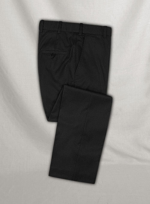 Napolean York Black Wool Pants - StudioSuits
