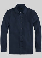 Navy Poplene Shirt - StudioSuits
