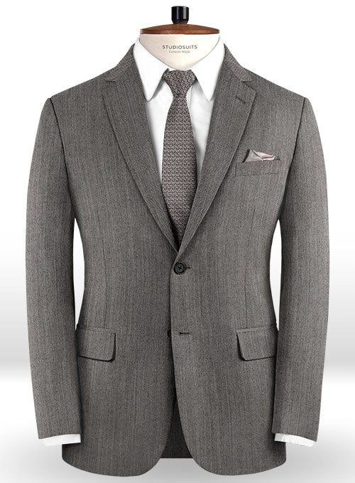 Omega Light Gray Pure Wool Suit - StudioSuits