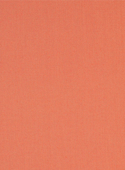 Orange Stretch Twill Shirt - StudioSuits