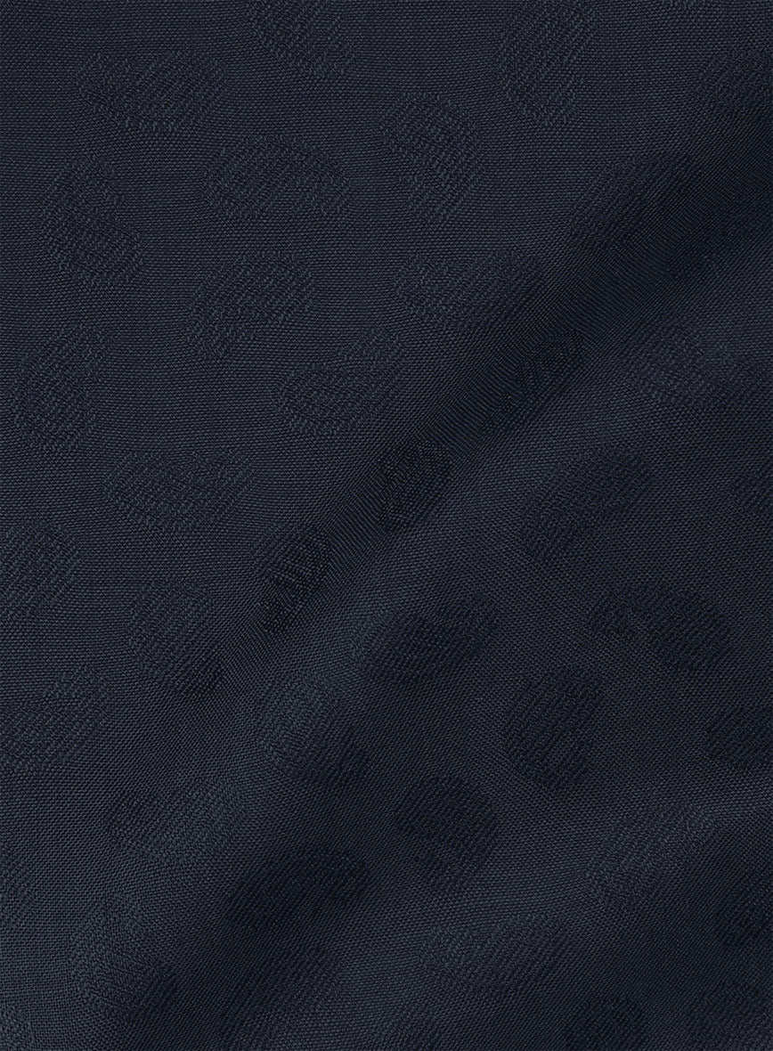 Paisley Blue Wool Shirt - StudioSuits