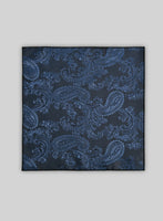 Paisley Pocket Square - Dark Blue - StudioSuits
