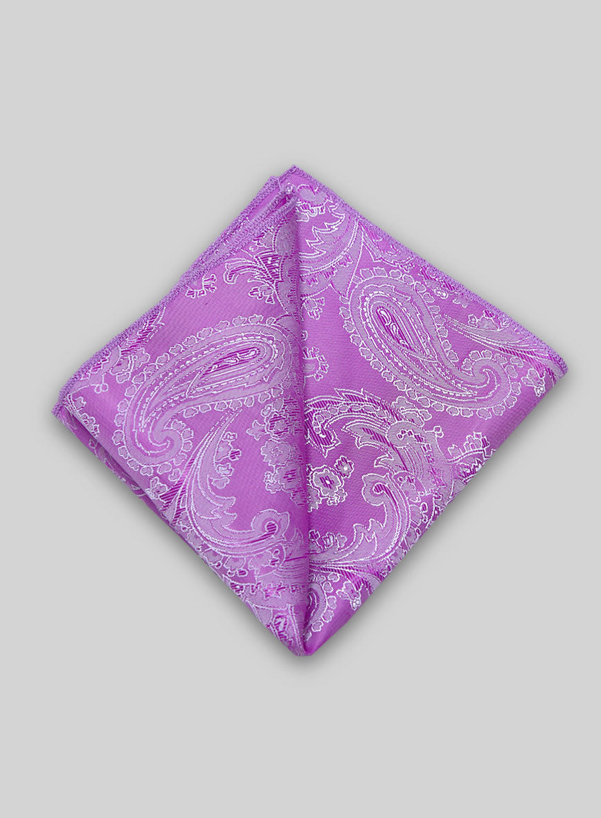 Paisley Pocket Square - Lilac - StudioSuits